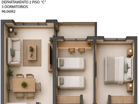Departamento en Venta de 4 ambientes