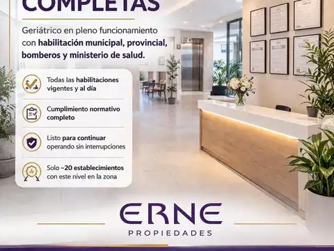 PROPIEDAD MAS FONDO DE COMERCIO, GERIATRICO.
