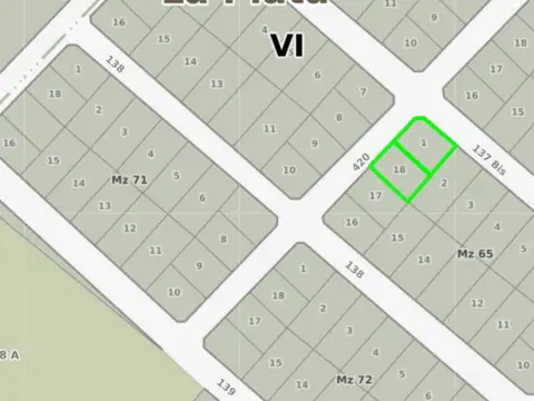 Terreno en Venta en Arturo Segui, USD 47.000