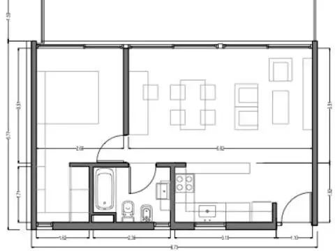 Departamento en Venta de 1 dormitorio