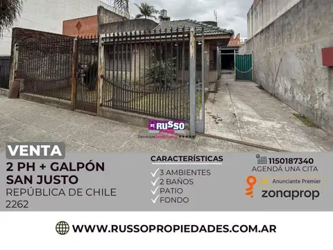 Venta 2 PH y galpón San Justo