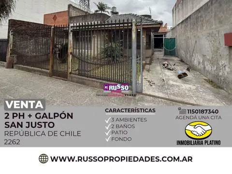 Venta 2 PH y galpón San Justo