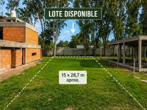 VENTA DE LOTE EN BARRIO CERRADO LISTO PARA ESCRITURAR