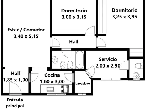 BOGOTA 2500, Piso 2