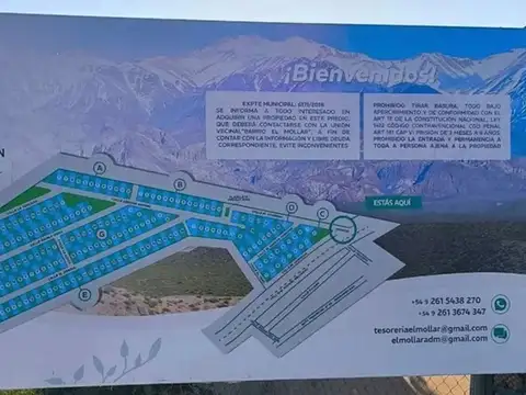 Terreno en Venta en Lujan De Cuyo, USD 6.500