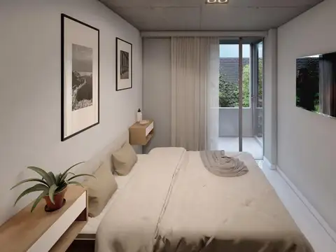 Departamento 2 ambientes con 1 baño