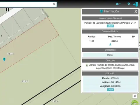 Terreno en Venta en Zarate, USD 2.000.000