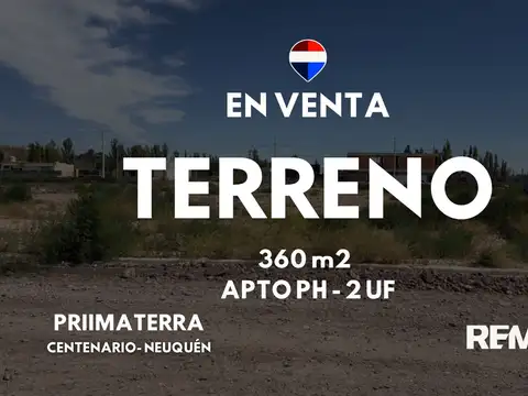 Venta lote apto ph 2 uf en primaterra centenario