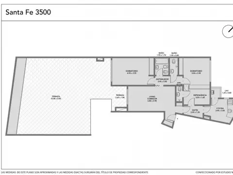 Departamento en Venta de 3 ambientes
