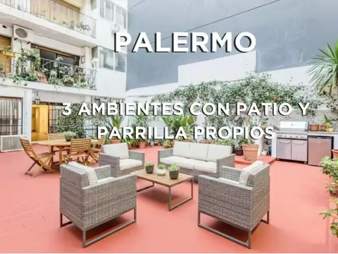 Departamento  en Venta 3 ambientes dependencia y patio en Palermo, Capital Federal, Buenos Aire...