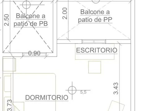 Departamento en Venta de 2 ambientes