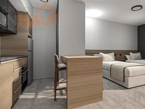 Departamento Monoambiente con 1 baño