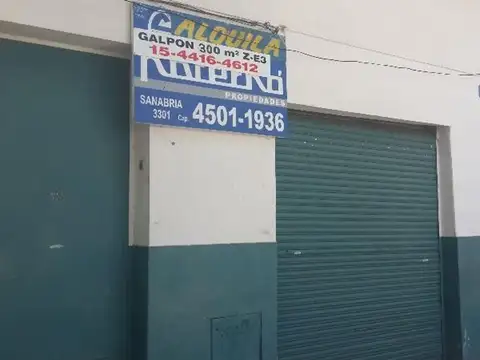 GALPON 300 M2 LIBRES