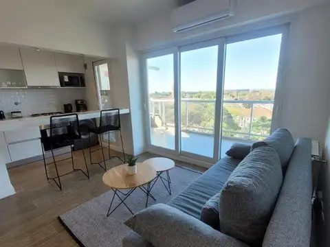 Dos ambientes en alquiler temporario con vista al río en Nuñez