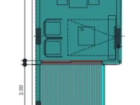 Departamento Monoambiente con 1 baño