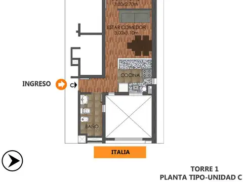 Departamento en Venta al Oeste