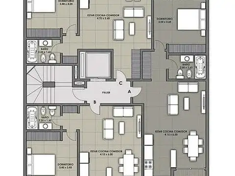 Departamento en Venta de 2 ambientes