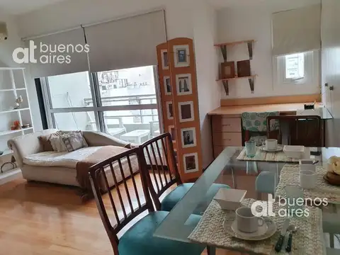 Departamento monoambiente en Palermo con balcón en alquiler temporario