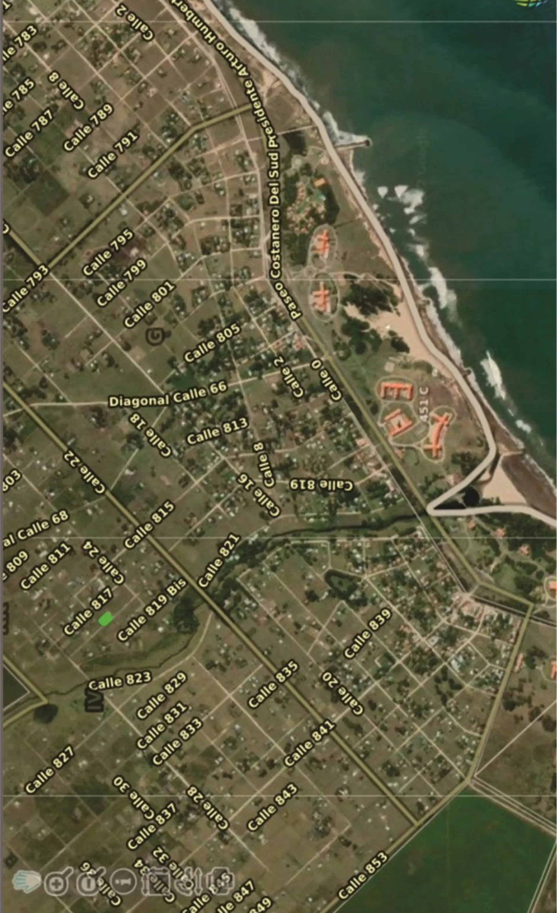Lote en Chapadmalal de 446m²