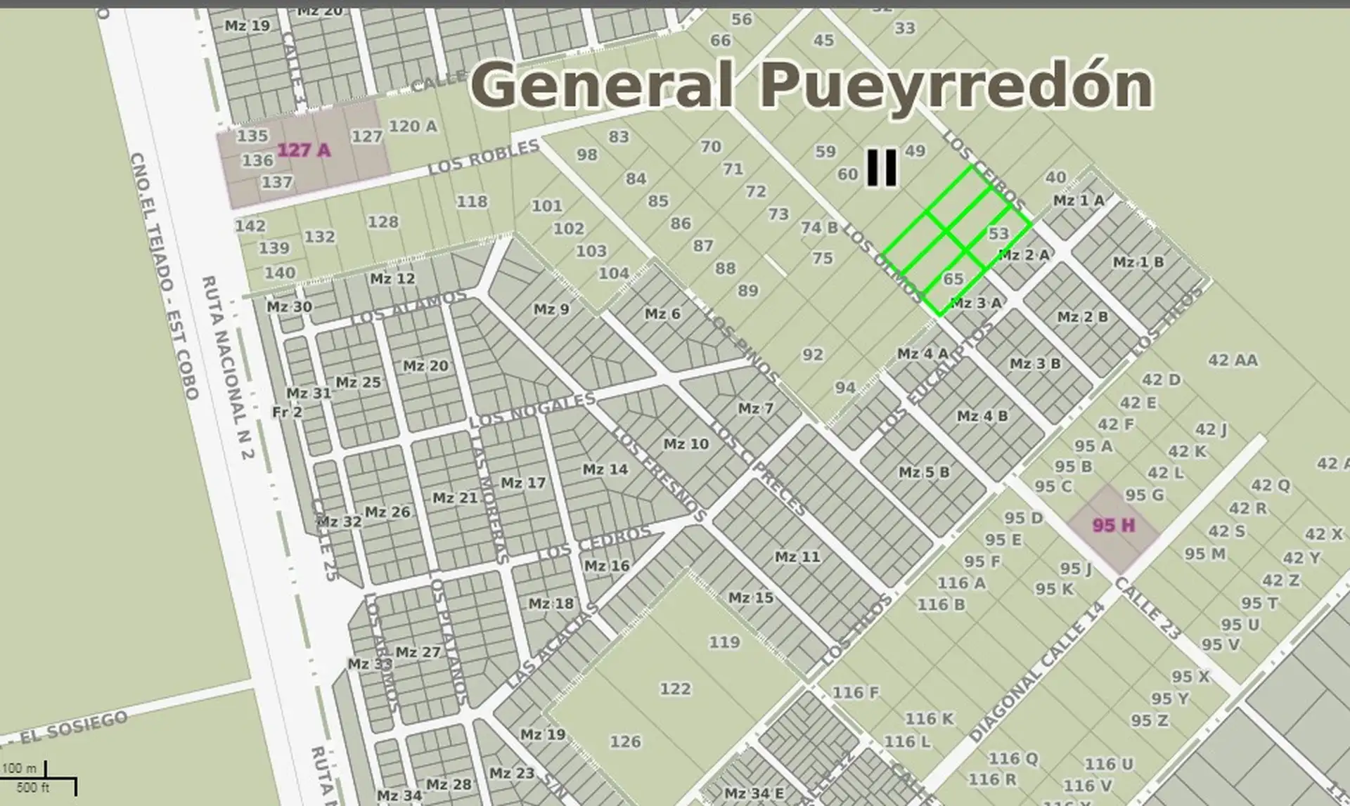 6 lotes baldíos en block o por separado, 3300m², El Sosiego