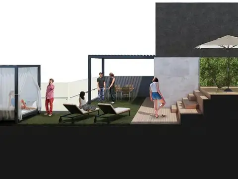 Departamento 3 ambientes con 2 baños