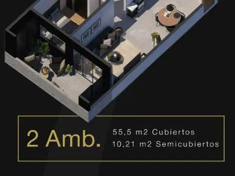 Departamento en Venta de 1 dormitorio