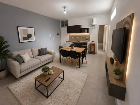VENTA DPTO 2 AMB CON BALCON CENTRO CASEROS