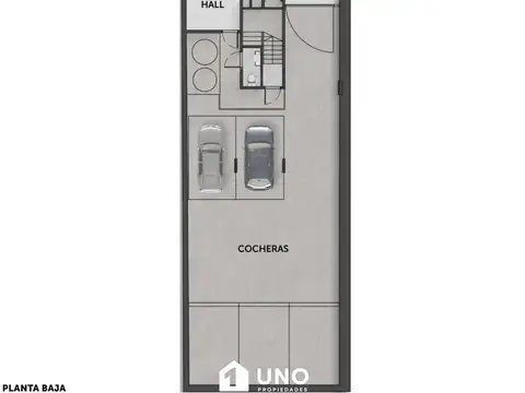 Departamento 3 ambientes con 1 baño
