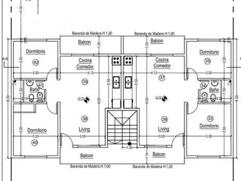 Departamento 3 ambientes con 1 baño
