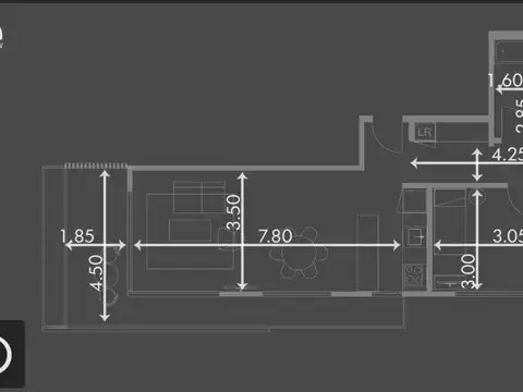 Departamento 3 ambientes con 1 baño