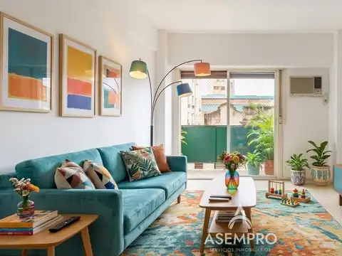 Depto. 3 ambientes en venta al frente y con balcón en Almagro