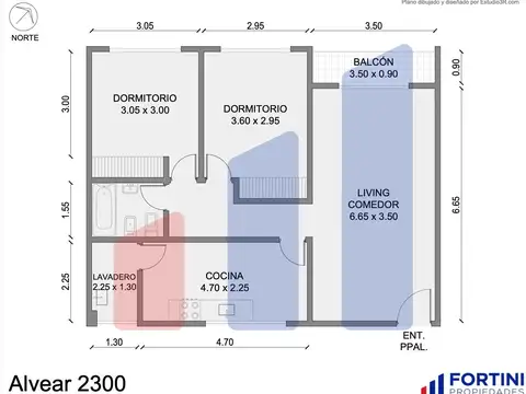 Departamento en Venta de 2 dormitorios