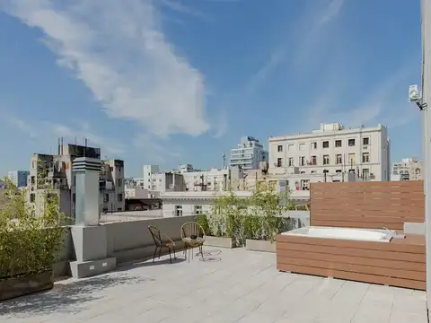 Monoambiente con terraza con Jacuzzi totalmente equipado
