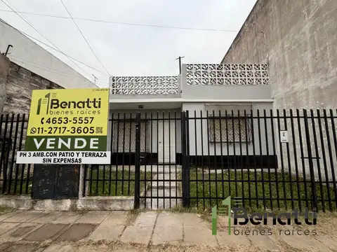 PH 3 ambientes con entrada independiente al FTE Y JARDIN.