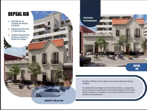 Departamento en Venta 1 dormitorio con balcon Nueva Córdoba