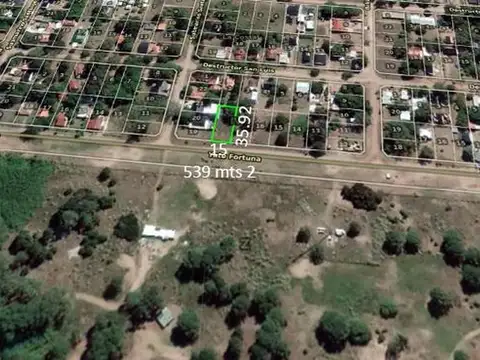 Terreno  venta 15 x 35.92 mts - 539 mts 2 totales- Aguas Verdes