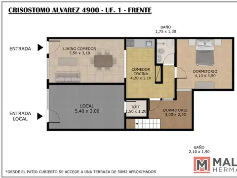 Crisostomo Alvarez 4900 , Piso PB