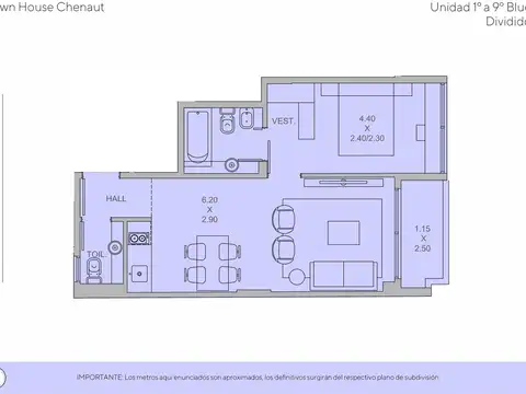 Departamento en Venta de Monoambiente