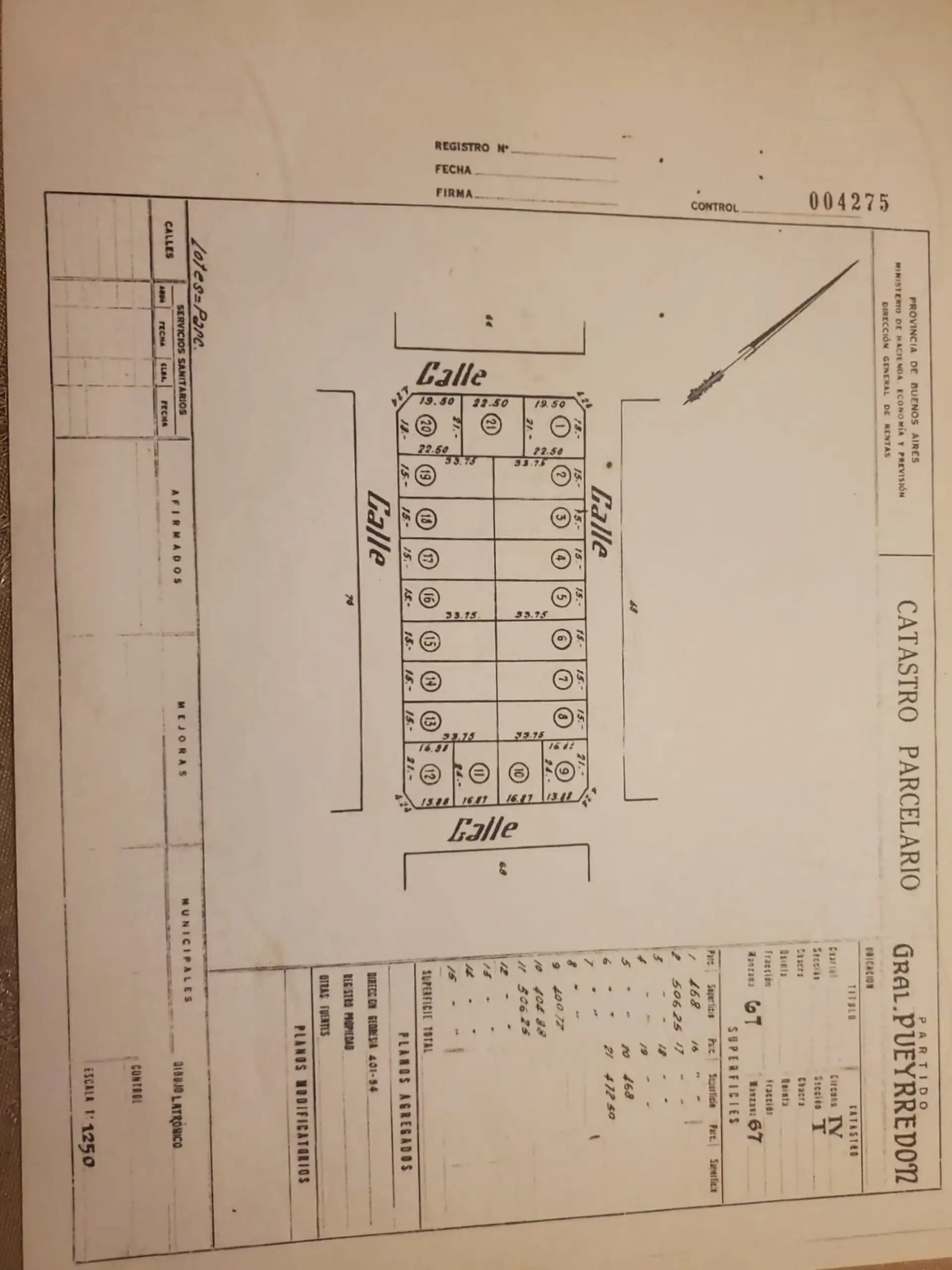 LOTE DE 400 METROS EN ESQUINA CALLE 483 Y 14