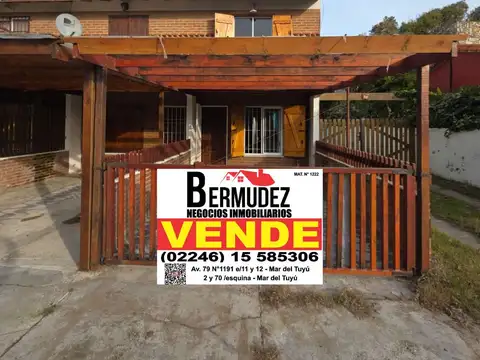 Venta Tripex 4 Ambientes Al Frente Calle 69 Entre 1 Y Playa Mar Del Tuyu