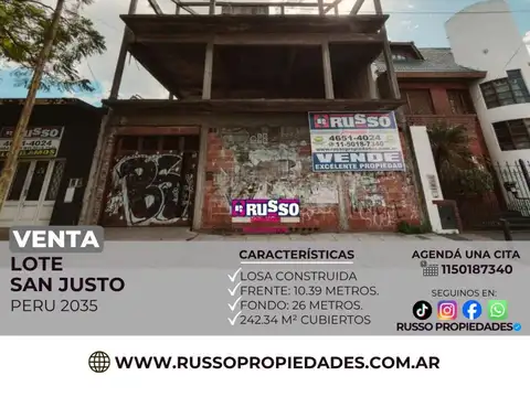Venta de Lote en San Justo
