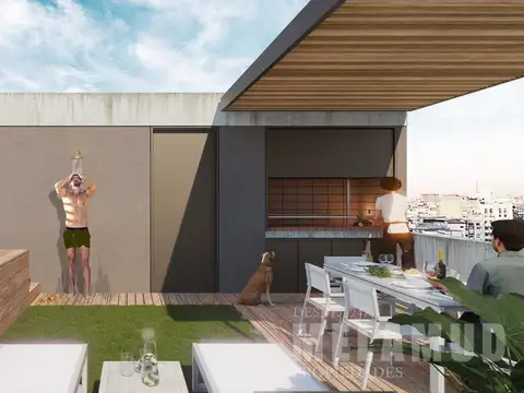 Departamento 2 ambientes con 1 baño