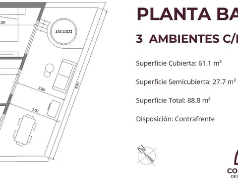 Departamento en Venta al Norte