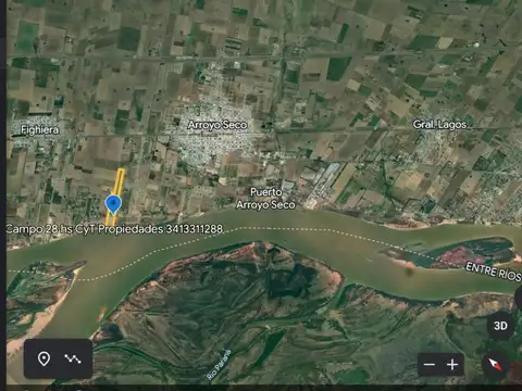 Arroyo Seco, calle pública y río