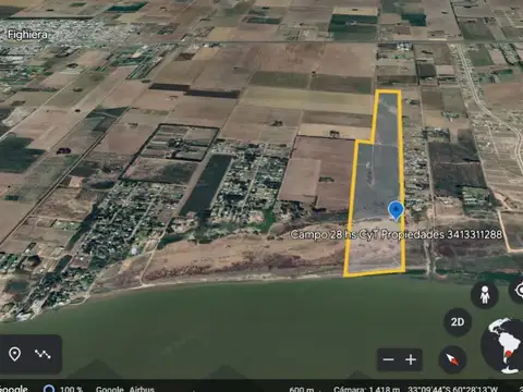 Venta Campo/Terreno Arroyo Seco y Rio Paraná Apto para loteo
