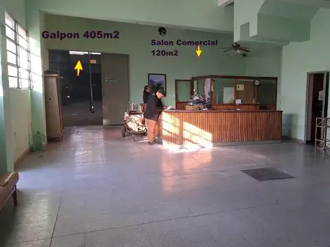 Bien Ubicado TERRENO.2478m2 + (Salón 120m2+Galpon 405m2).