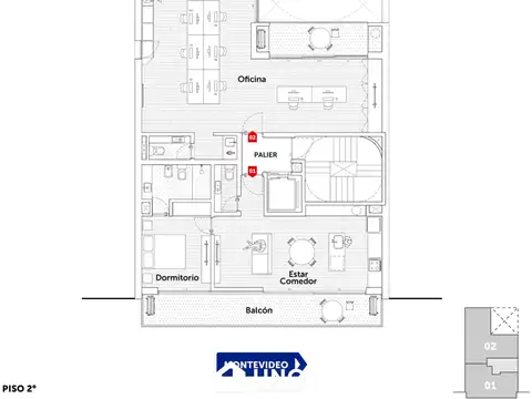 Departamento en Venta de 2 dormitorios