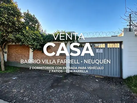 VENTA CASA 2 DORMITORIOS, B° VILLA FARELL