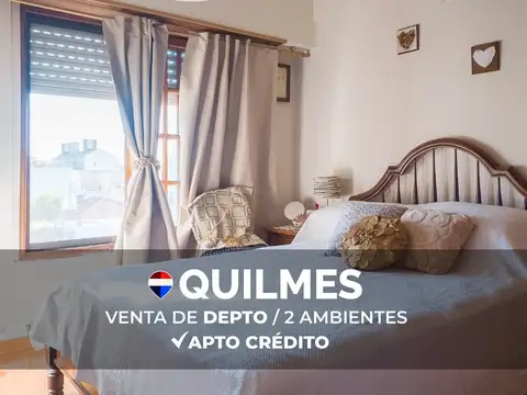 VENTA DPTO 2 AMB QUILMES APTO CREDITO