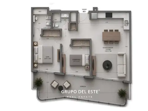Departamento en Venta en Palermo Chico, USD 475.000